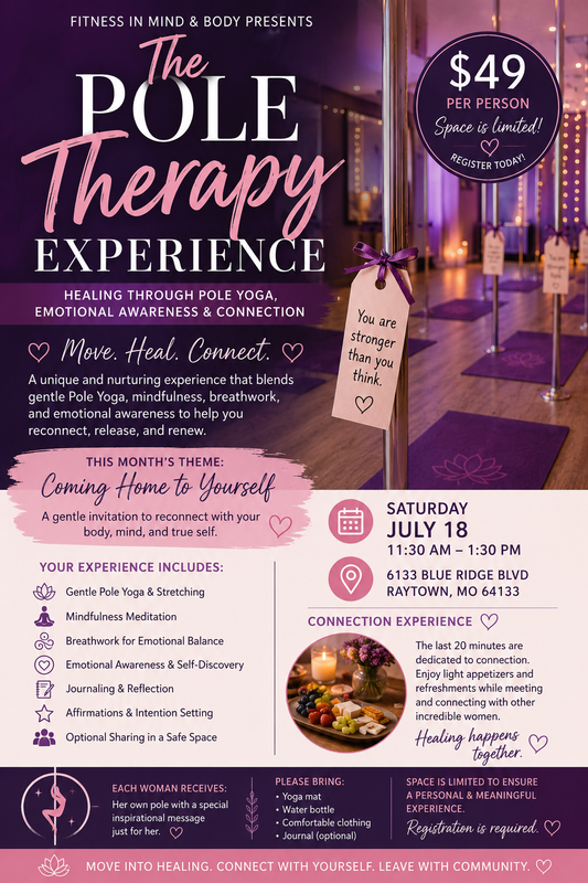 🌸 The Pole Therapy Experience.  More Than Pole. It's Therapy for the Soul. 🌸